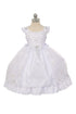 Rain Kids Little Girls White Guardian Angel Organza Cape Baptism Dress 2-4 - SophiasStyle.com